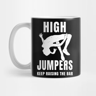 Womens High Jump Bar Pun Girl Athlete Gift Mug